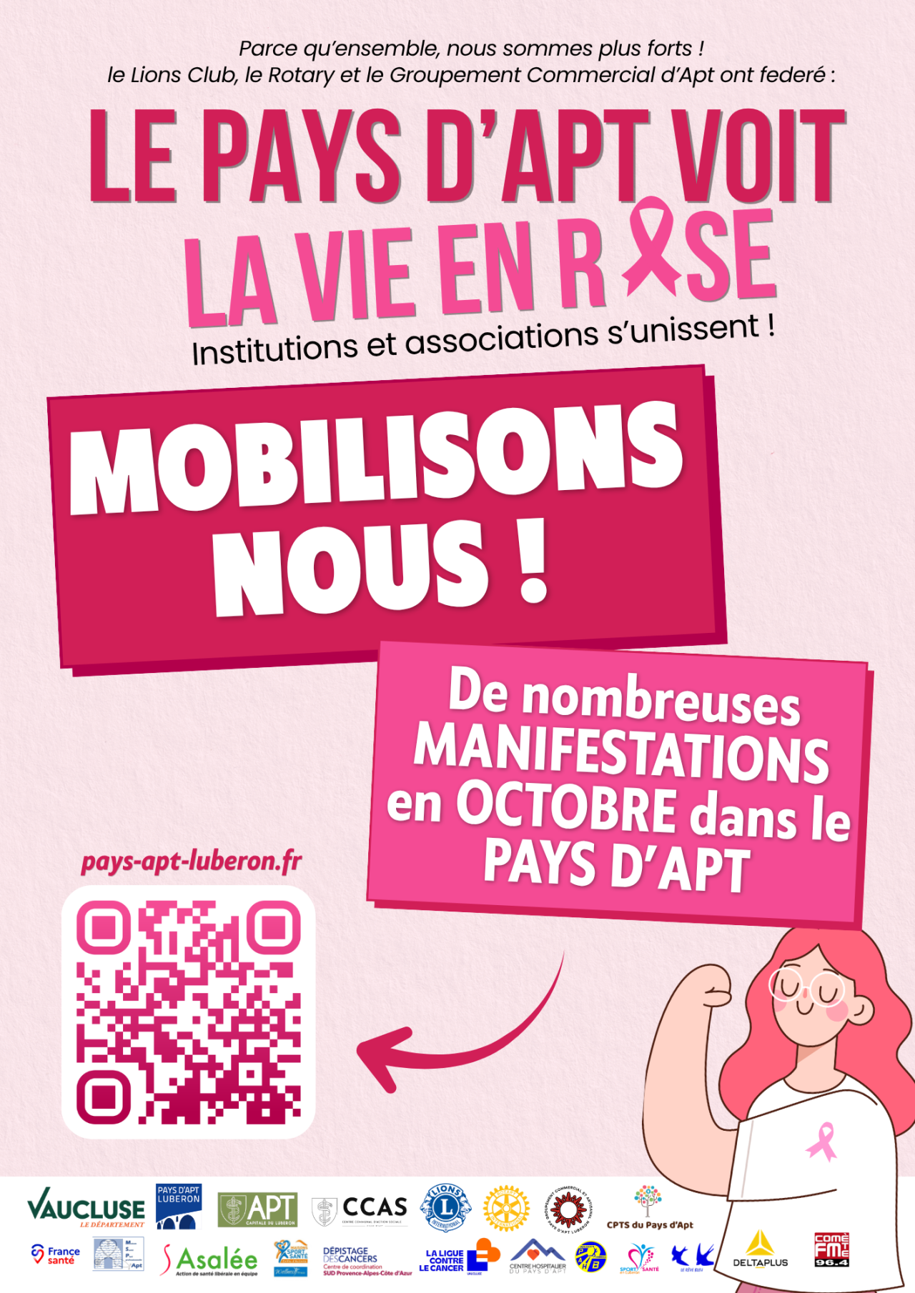 Le pays d'Apt voit la vie en rose