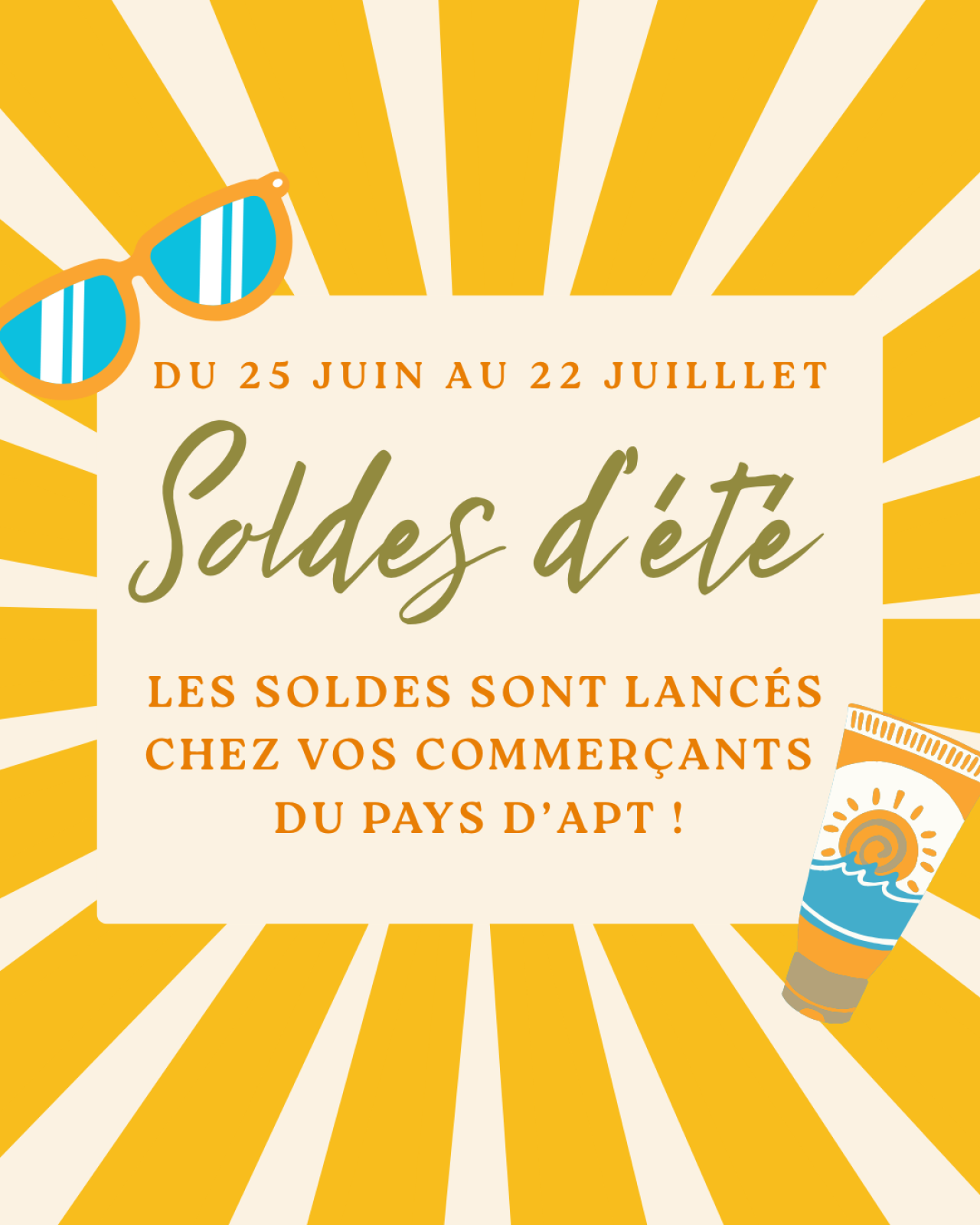 Soldes d’été chez vos commerçants !