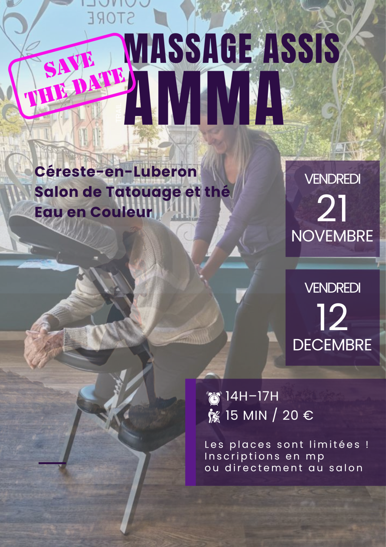 Séance de Massage Amma assis à Cereste-en-Luberon