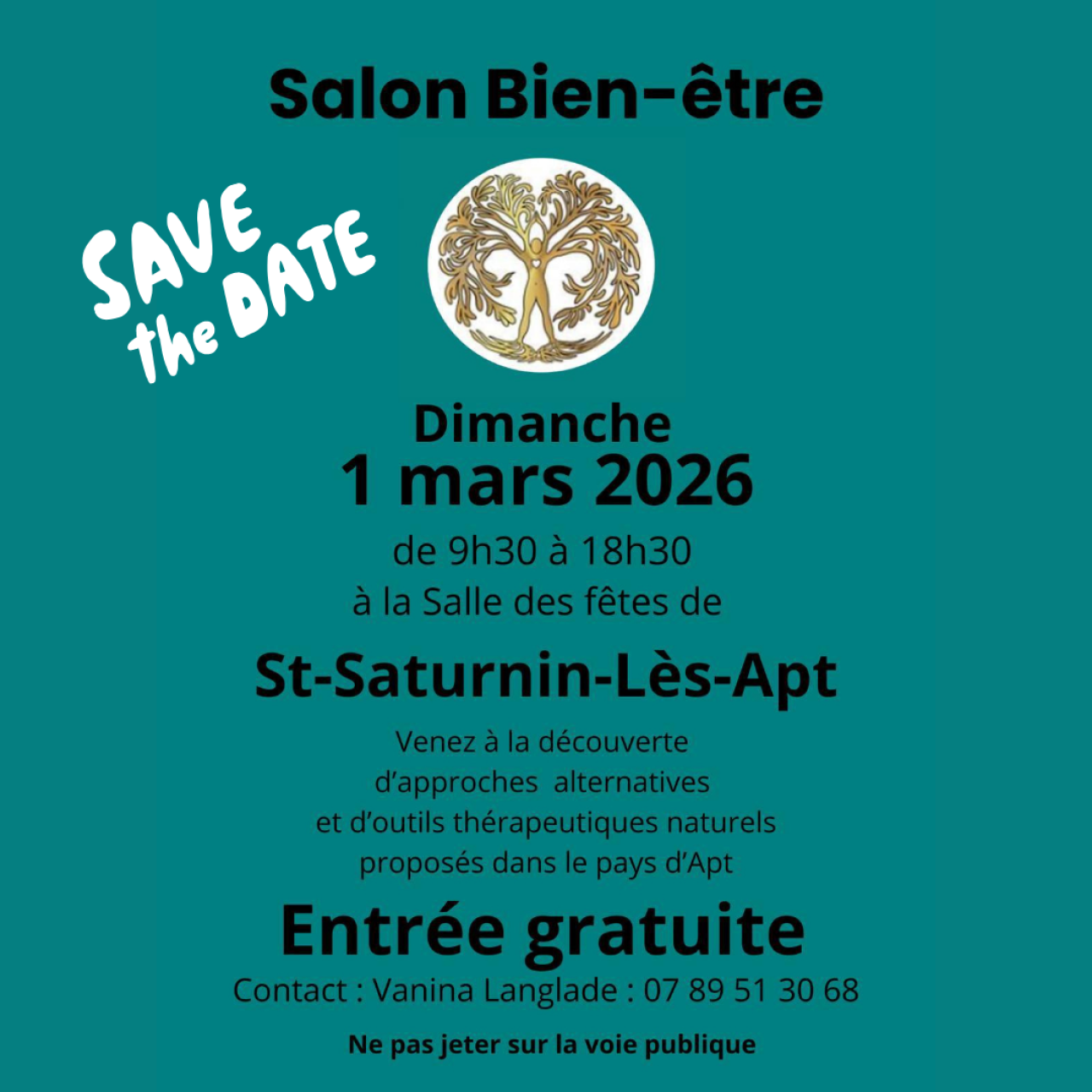 Salon Bien-être salle des fêtes de Saint-Saturnin-lès-Apt.